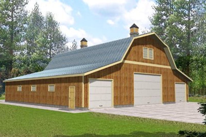 Home Plan - Country Exterior - Front Elevation Plan #117-483