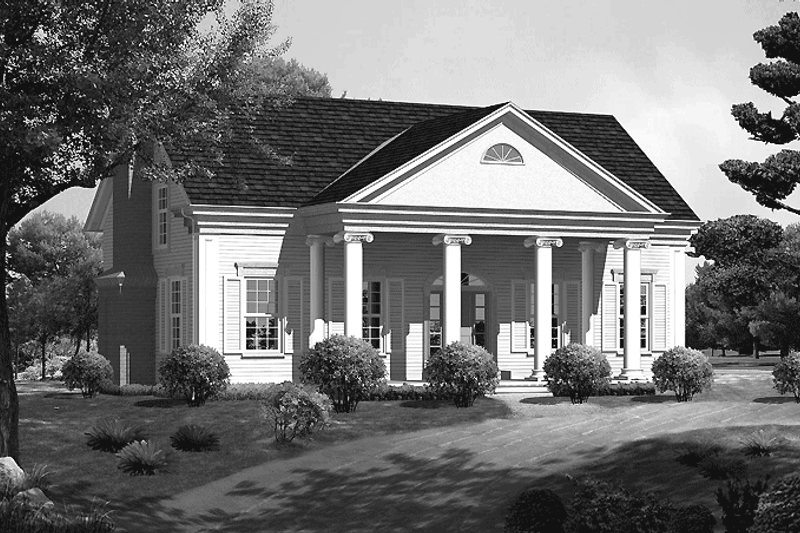 Dream House Plan - Classical Exterior - Front Elevation Plan #72-685