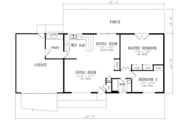 Adobe / Southwestern Style House Plan - 2 Beds 1 Baths 1136 Sq/Ft Plan #1-177 