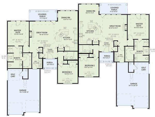 European Floor Plan - Main Floor Plan #17-1079