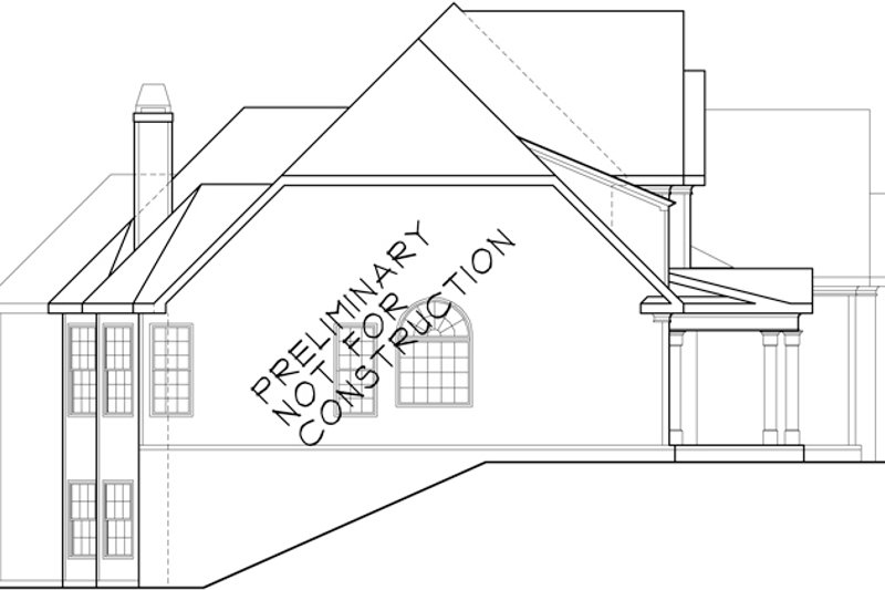 Dream House Plan - Exterior - Other Elevation 1 for European House Plan #927-931 - 4 bed, 3 bath