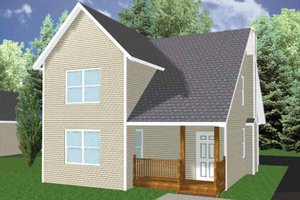 Home Plan - Country Exterior - Front Elevation Plan #980-3