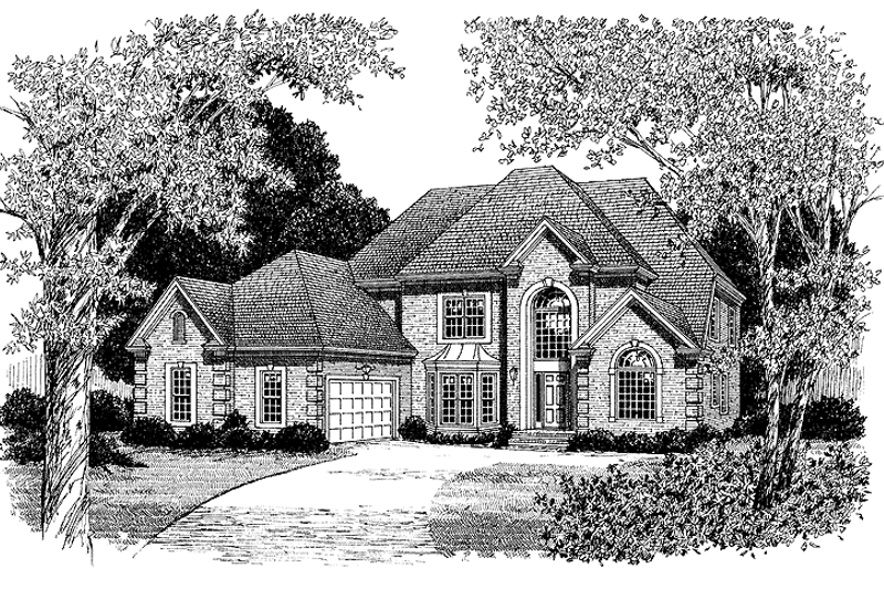 Dream House Plan - Traditional Exterior - Front Elevation Plan #453-412
