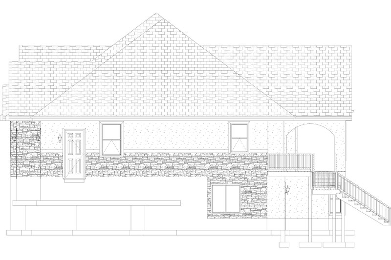 Dream House Plan - Traditional Exterior - Other Elevation Plan #1060-61