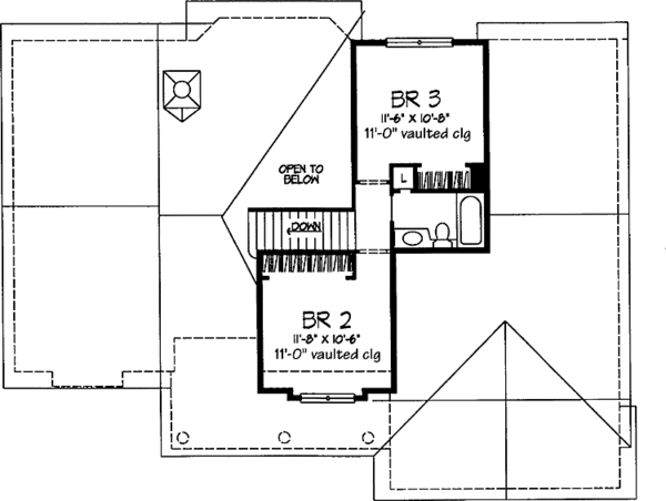 Dream House Plan - Country Floor Plan - Upper Floor Plan #320-558