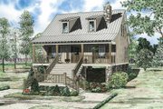 Mediterranean Style House Plan - 2 Beds 2 Baths 1400 Sq/Ft Plan #17-3300 