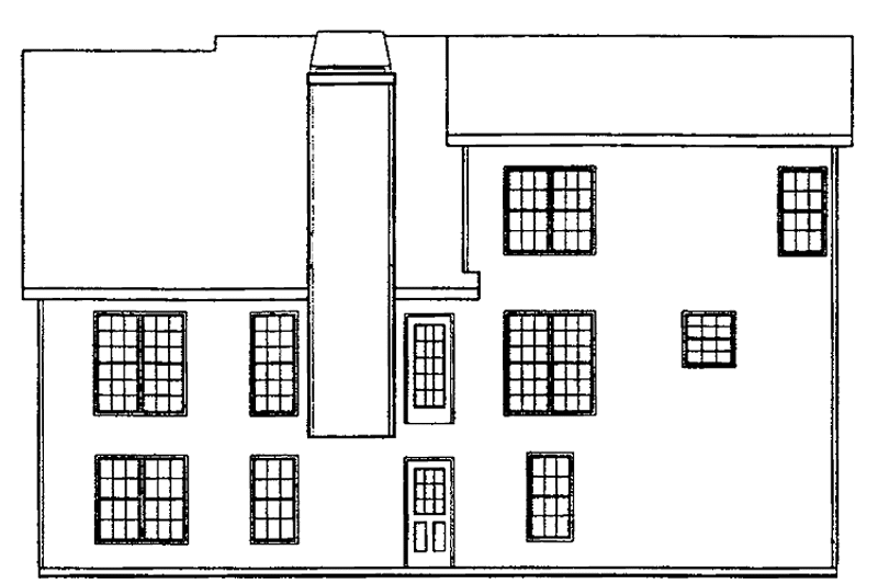 Home Plan - Exterior - Rear Elevation for Country House Plan #927-78 - 3 bed, 2.5 bath