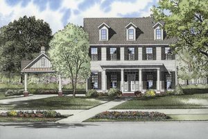 Contemporary Exterior - Front Elevation Plan #17-2871