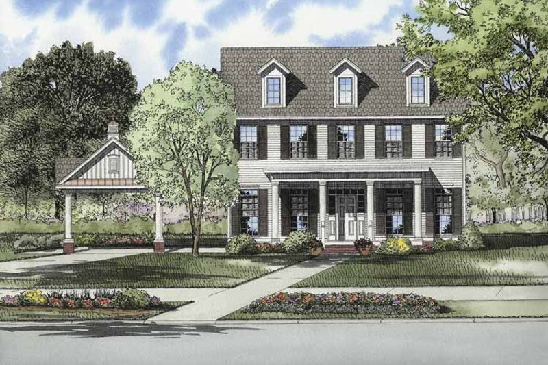 Home Plan - Contemporary Exterior - Front Elevation Plan #17-2871