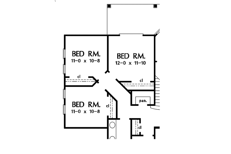 Home Plan - Floor Plan - Other Floor for Country House Plan #929-269 - 3 bed, 2 bath
