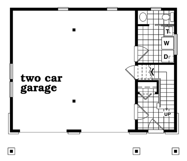 Architectural House Design - Bungalow Floor Plan - Main Floor Plan #47-1083