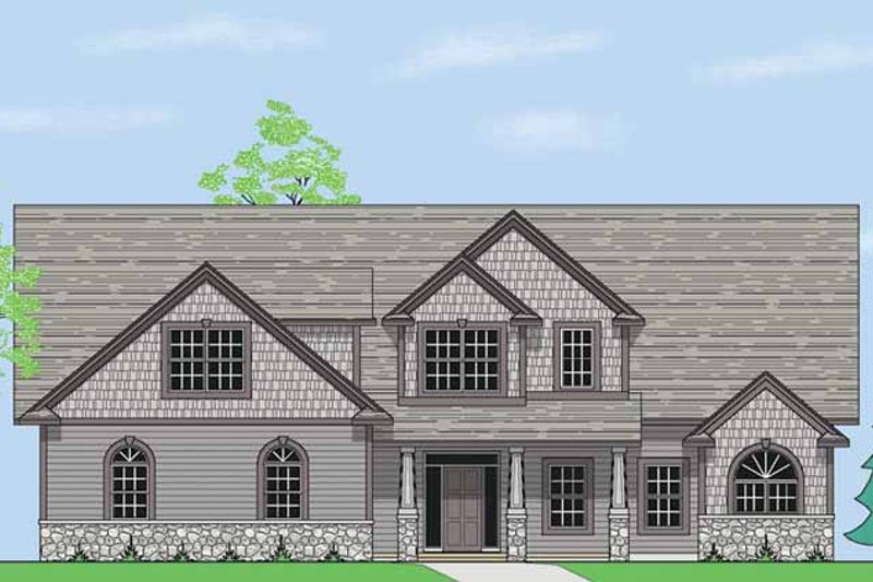 House Blueprint - Country Exterior - Front Elevation Plan #981-9