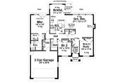 Ranch Style House Plan - 3 Beds 2 Baths 1573 Sq/Ft Plan #126-180 