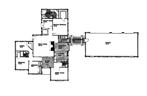 Dream House Plan - Country Floor Plan - Main Floor Plan #30-279