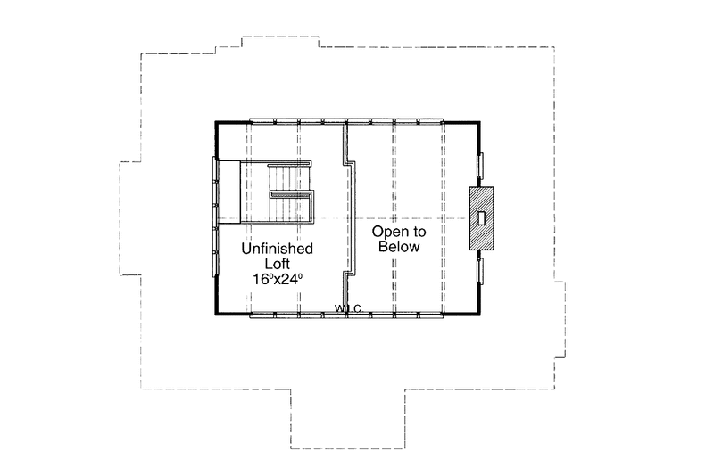Dream House Plan - Floor Plan - Other Floor for Country House Plan #429-198 - 3 bed, 2 bath
