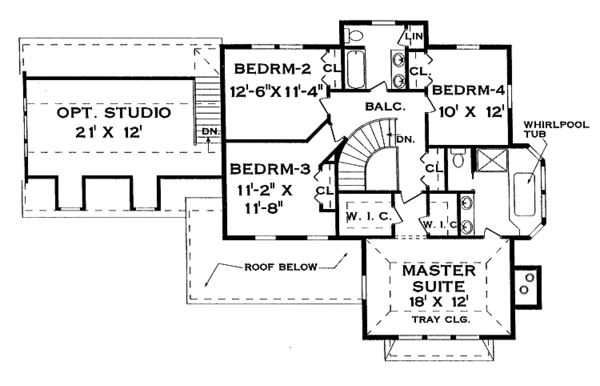 Home Plan - Victorian Floor Plan - Upper Floor Plan #456-84