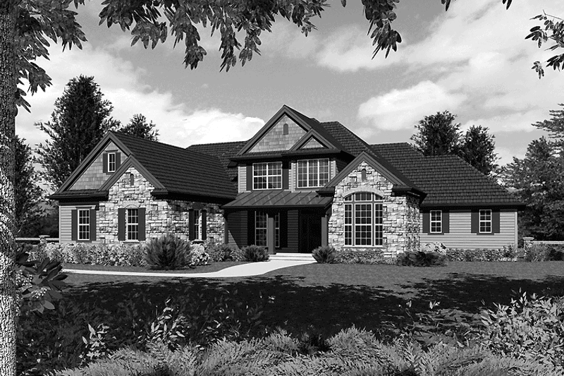 Home Plan - Country Exterior - Front Elevation Plan #48-811