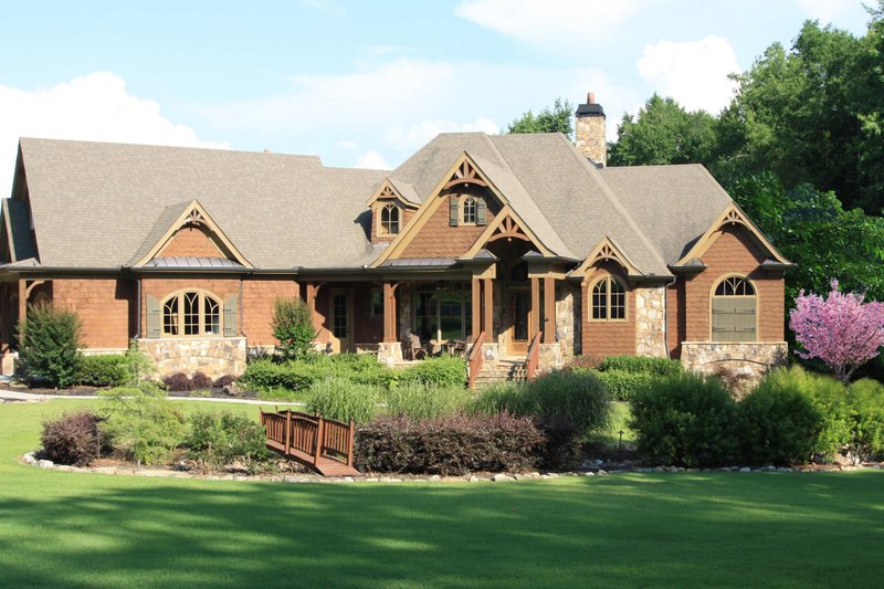 Architectural House Design - Craftsman Exterior - Front Elevation Plan #54-527