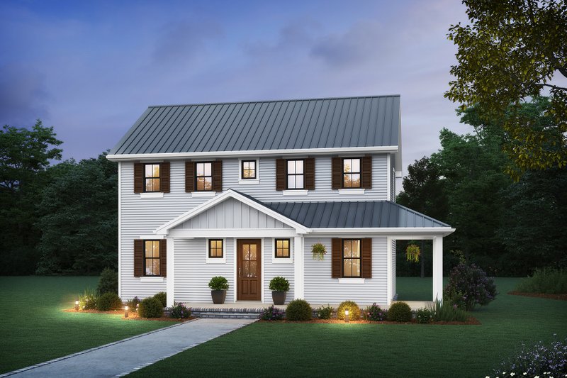 Home Plan - Country Exterior - Front Elevation Plan #48-1154