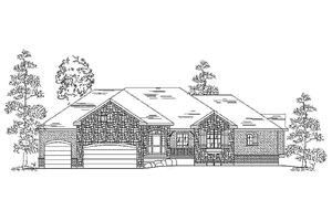 Architectural House Design - European Exterior - Front Elevation Plan #945-103