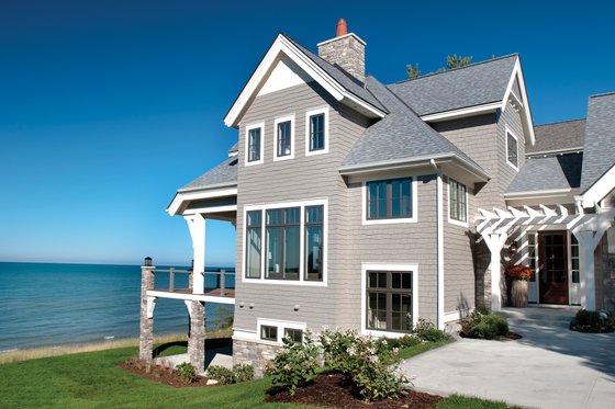 Exterior - Front Elevation 3 for Traditional House Plan #928-411 - 4 bed, 3.5 bath