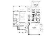 Mediterranean Style House Plan - 3 Beds 2 Baths 1555 Sq/Ft Plan #938-22 