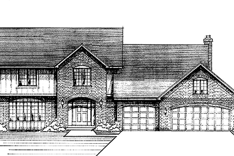 Home Plan - European Exterior - Front Elevation Plan #51-833