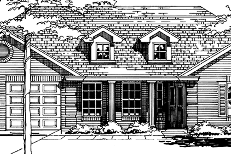 Architectural House Design - Country Exterior - Front Elevation Plan #472-362