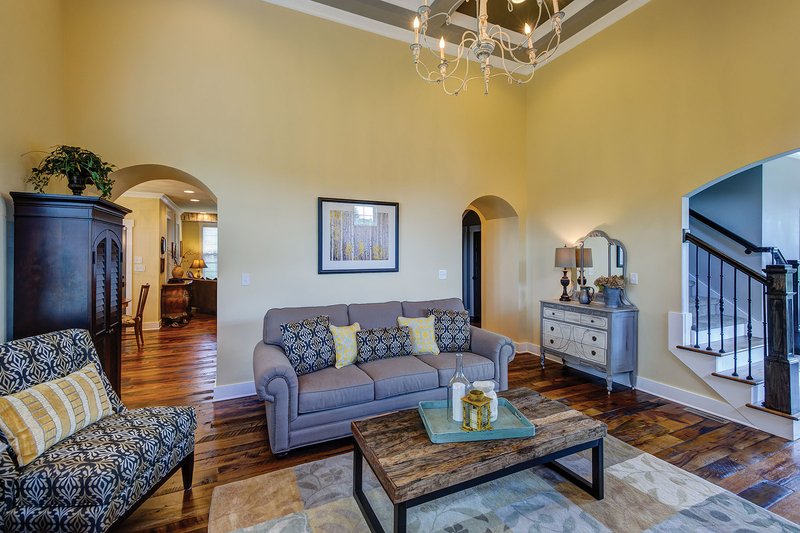 Architectural House Design - Interior - Family Room 1 for European House Plan #927-362 - 4 bed, 3 bath