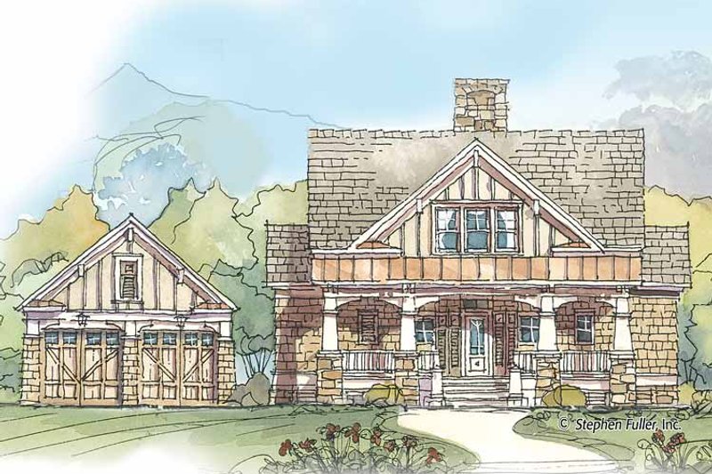 Home Plan - Exterior - Front Elevation 3 for Craftsman House Plan #429-425 - 3 bed, 3 bath