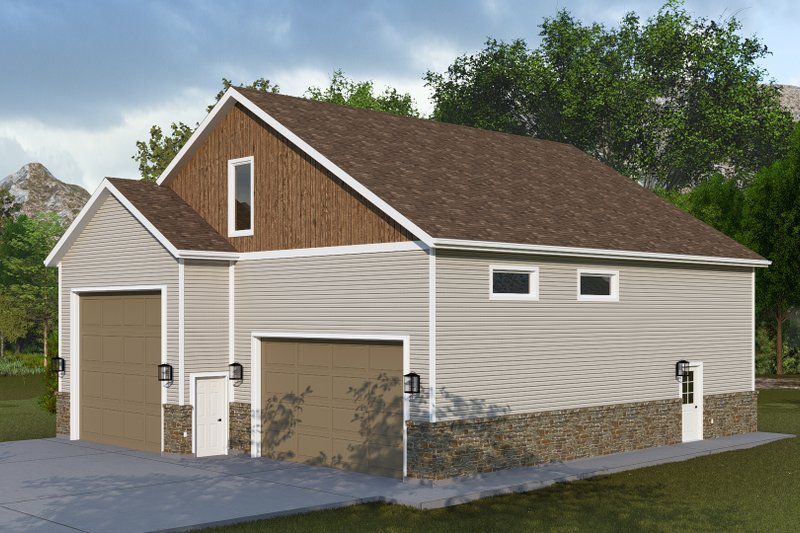 Architectural House Design - Exterior - Front Elevation 5 for Traditional House Plan #1060-224, 1.5 bath