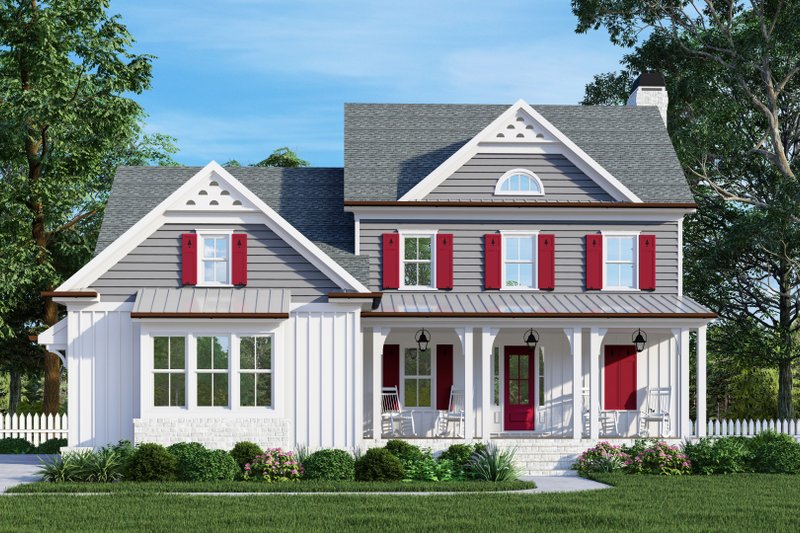 Traditional Style House Plan - 4 Beds 3.5 Baths 2943 Sq/Ft Plan #927-1045