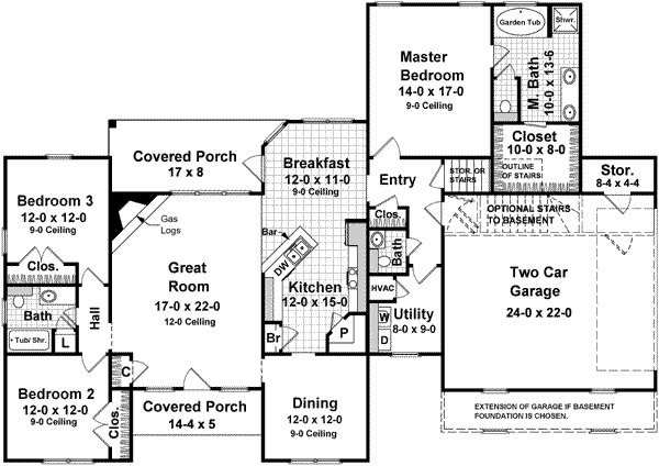 Home Plan - European Floor Plan - Main Floor Plan #21-201