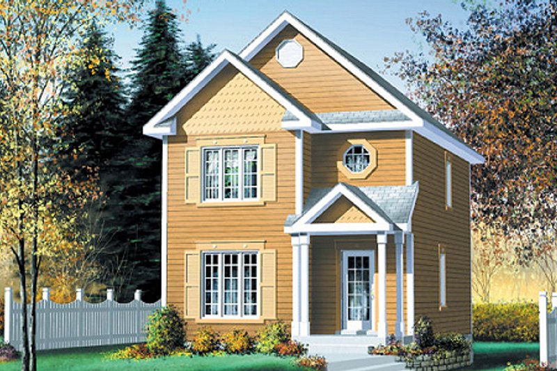 Traditional Style House Plan - 3 Beds 1.5 Baths 1306 Sq/Ft Plan #25-268
