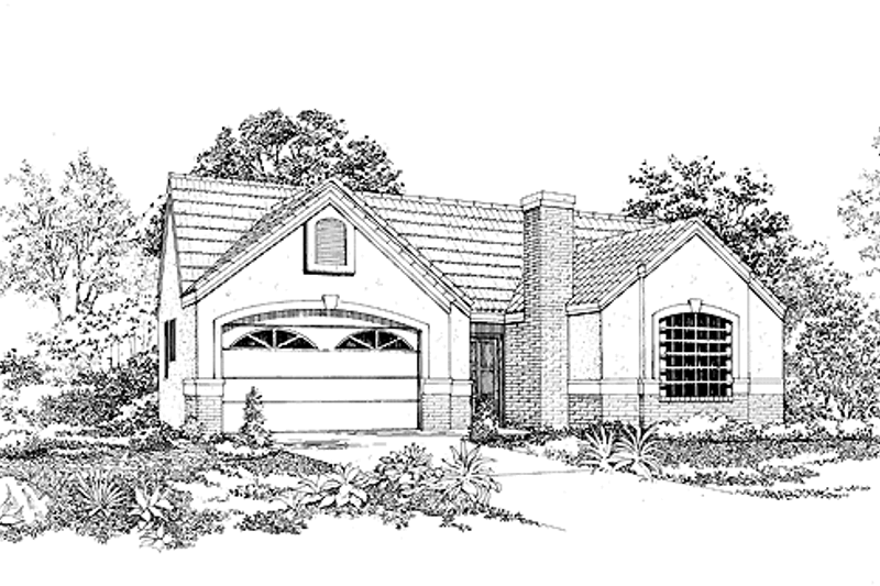 Architectural House Design - Craftsman Exterior - Front Elevation Plan #72-912