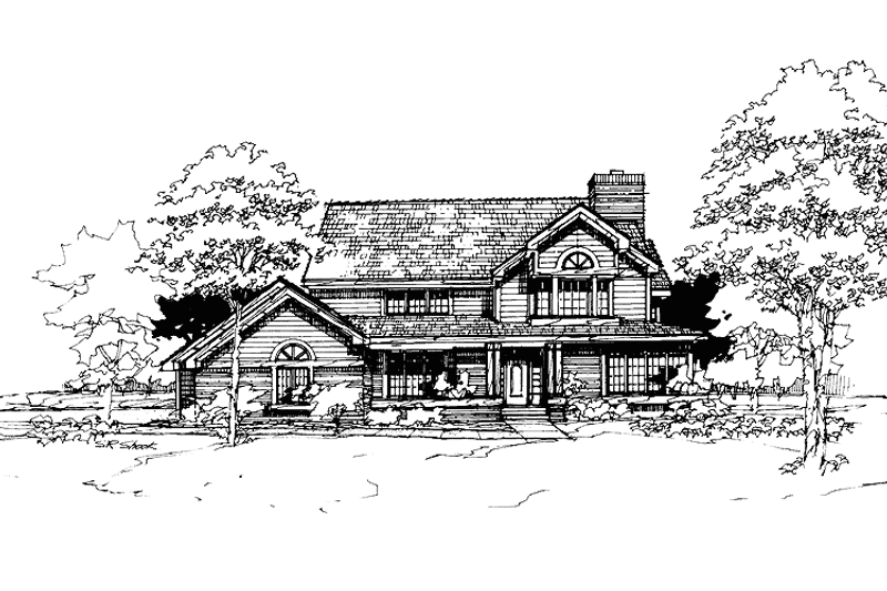 Dream House Plan - Country Exterior - Front Elevation Plan #320-680