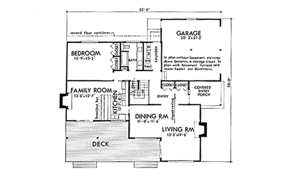 House Plan Design - Prairie Floor Plan - Main Floor Plan #320-1306