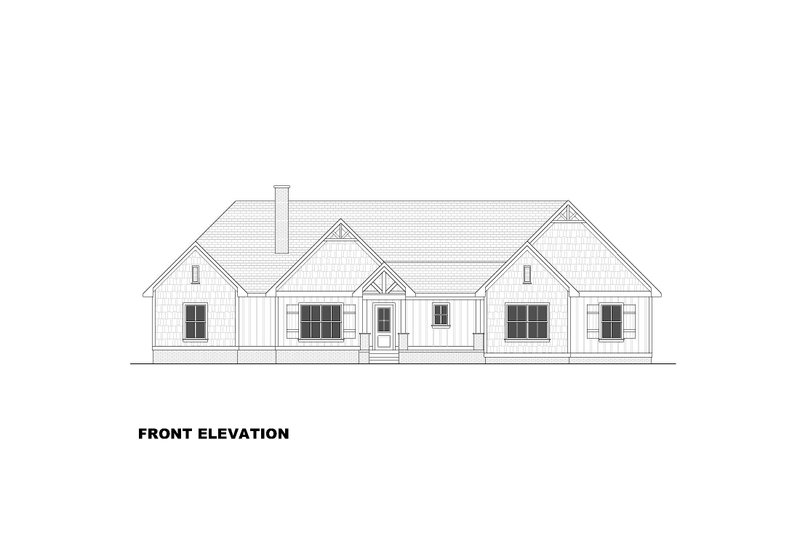 House Plan Design - Exterior - Front Elevation 2 for Farmhouse House Plan #1117-21 - 3 bed, 2 bath