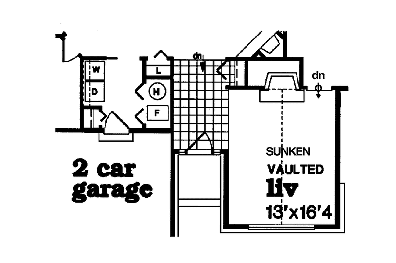 House Blueprint - Floor Plan - Other Floor for Mediterranean House Plan #47-939 - 3 bed, 2 bath