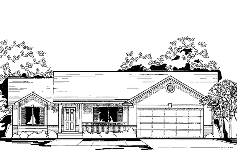 House Blueprint - Contemporary Exterior - Front Elevation Plan #308-249