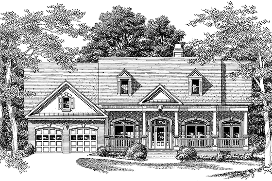 Exterior - Front Elevation 6 for Country House Plan #927-150 - 3 bed, 2.5 bath