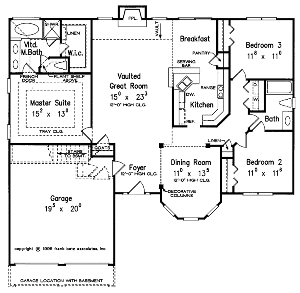 House Plan Design - European Floor Plan - Main Floor Plan #927-378