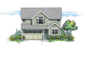 Craftsman Exterior - Front Elevation Plan #53-469