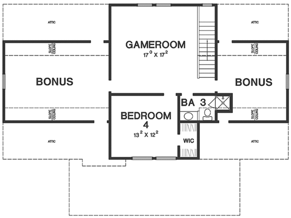 Architectural House Design - Craftsman Floor Plan - Upper Floor Plan #472-369