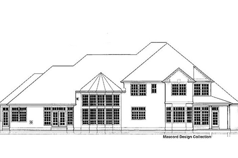 Home Plan - Exterior - Rear Elevation for Traditional House Plan #48-745 - 4 bed, 5.5 bath