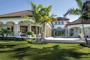 Exterior - Rear Elevation for European House Plan #930-510 - 4 bed, 4.5 bath