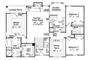 Mediterranean Style House Plan - 3 Beds 2 Baths 1609 Sq/Ft Plan #927-130 