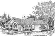 Country Style House Plan - 3 Beds 2 Baths 1287 Sq/Ft Plan #929-113 