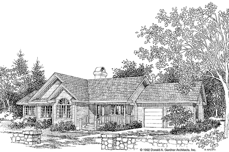House Plan Design - Country Exterior - Front Elevation Plan #929-113