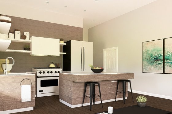 Interior - Kitchen 1 for Barndominium House Plan #1064-392 - 1 bed, 1 bath